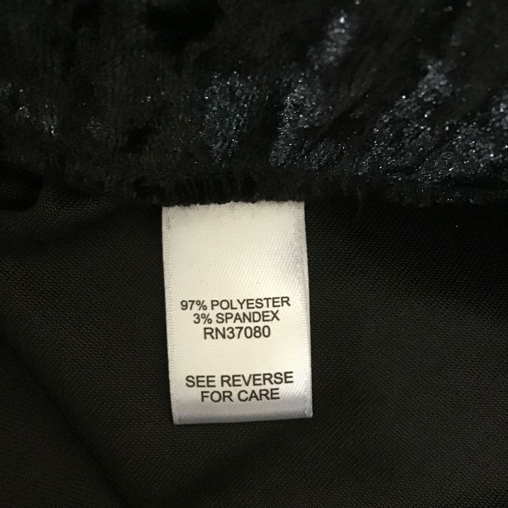 Cato Black Crushed Velvet Leggings Pants Plus Size 18/20W Ruched Ankles NWT‎ - Picture 5 of 9